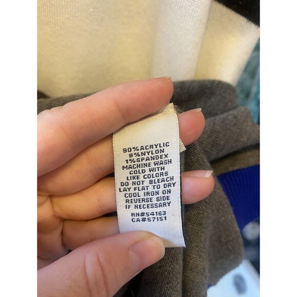 ELIZA J Dress Womens Large Pullover Knit Sweater Color Block Casual Office Work - Picture 10 of 10